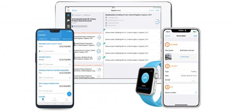 screenshot of EHS Management Software
